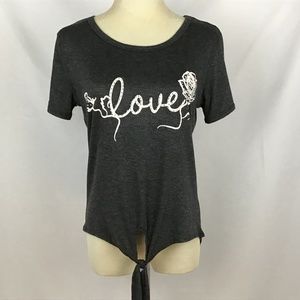 Moonchild Womens Tie Front Medium Shirt‎ With Lace